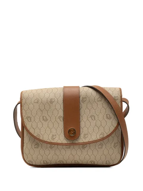 Christian Dior Pre-Owned 20th Century Honeycomb Coated Canvas crossbody bag Neutrals EGOYDPGLWHTXT1LX