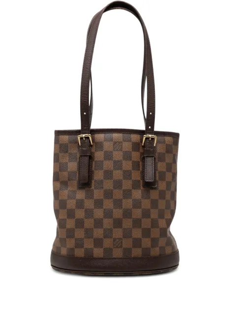 Louis Vuitton Pre-Owned 1998 Damier Ebene Marais bucket bag Brown DE04YW3RLKYV7W5I