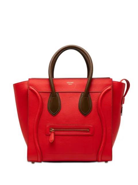 Celine Pre-Owned 2014 Mini Bicolor Leather Luggage tote bag Red 1GJ8HEWL213PLOQY