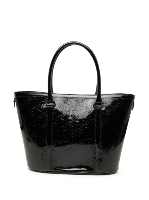Christian Dior Pre-Owned 2008 Diorissimo Trotter Patent tote bag Black 8JMNMDWCA0BTCO9V