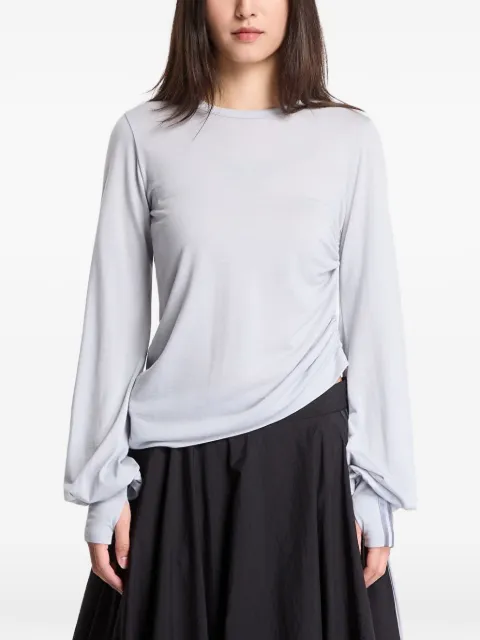 Y-3 balloon-sleeve wool top Grey KT9754
