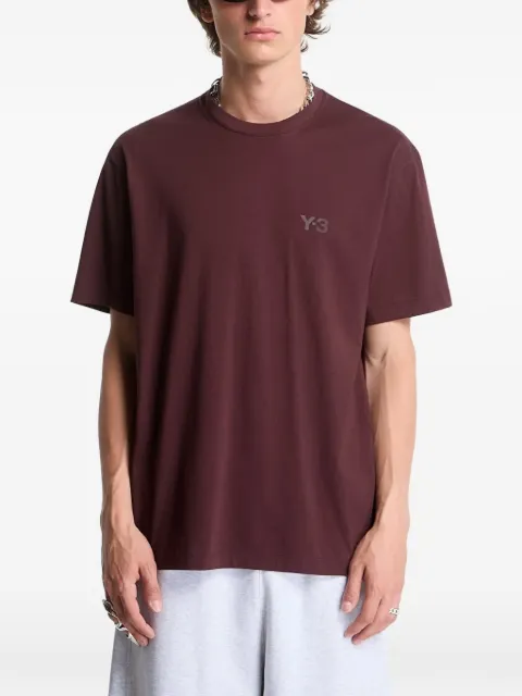 Y-3 logo-print short-sleeve T-shirt Red KU2264