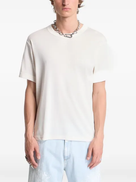 Y-3 logo-print short-sleeve T-shirt White KX3754