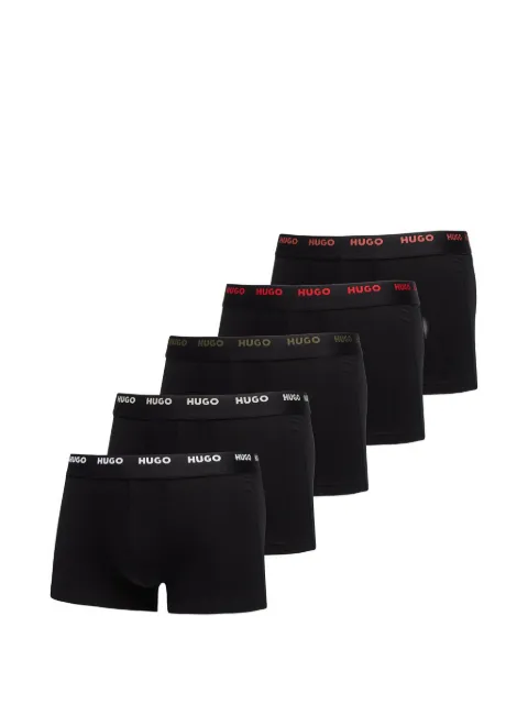 HUGO logo-waistband boxers set (set of five) Black 50532619