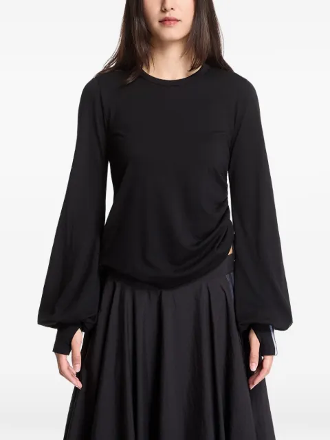 Y-3 puffed-sleeve long-sleeve T-shirt Black KS1425