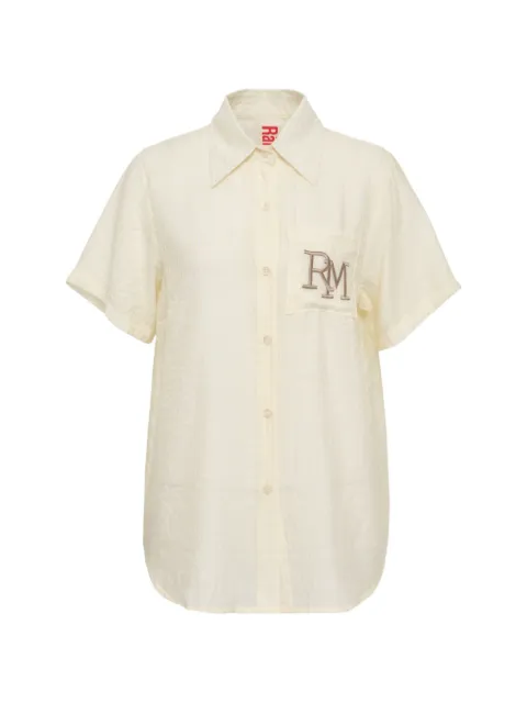 Rally Movement Ivy logo-embroidered shirt Neutrals RM03150000