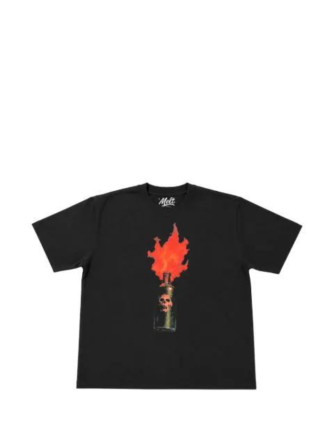 Melt graphic-print T-shirt Black MS5377