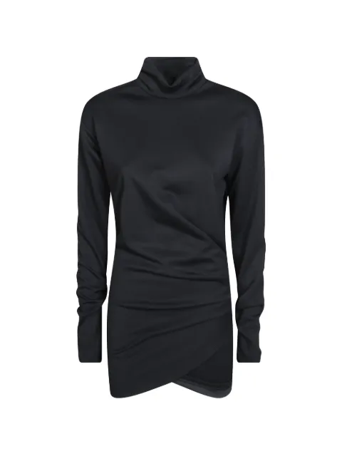 DONDUP high-neck gathered mini dress Black DA560KS0027DXXX
