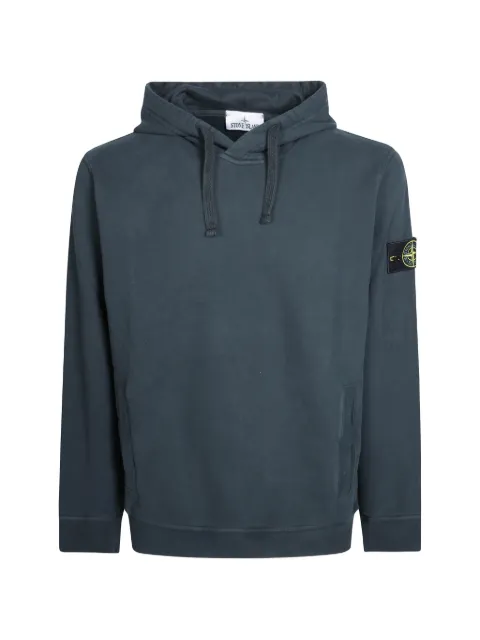 Stone Island 6100048 brushed organic cotton fleece sweatshirt Green L2S156100048S0A20