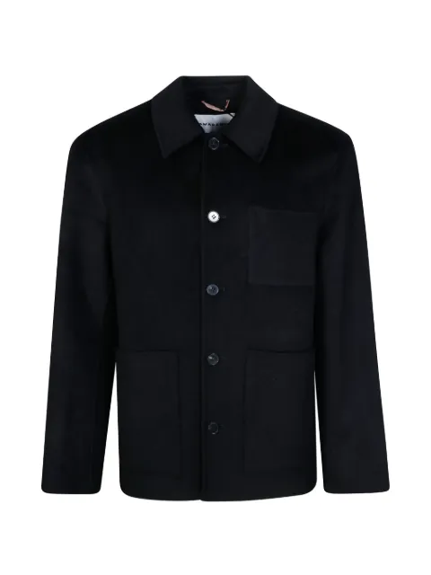 AMARÁNTO button-up patch-pocket jacket Black B6AC0001