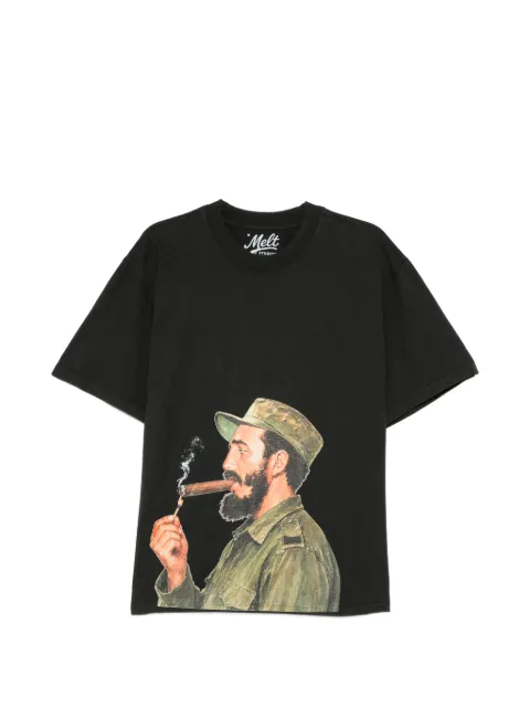 Melt graphic-print T-shirt Black MS5381