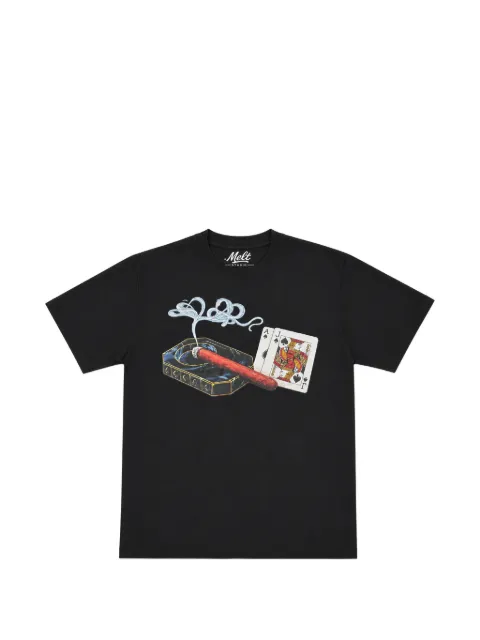 Melt graphic-print T-shirt Black MS5376