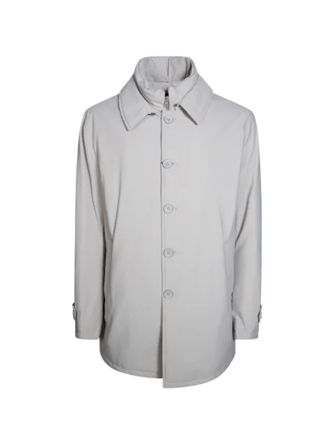 Herno impermeabile single-breasted coat Grey PI0667U12346SZ
