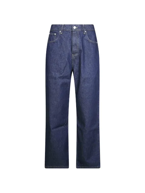 Arte Antwerp Big A logo-patch straight-leg jeans Blue AW26035P