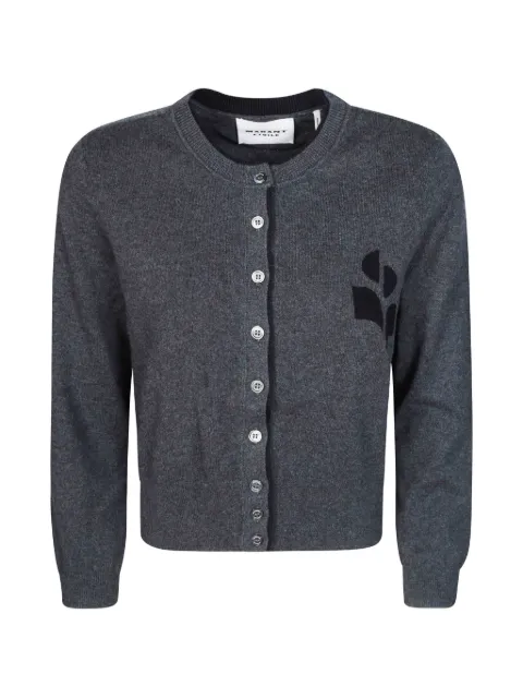 ISABEL MARANT Lona logo cardigan Grey CA0163FAD1L16E