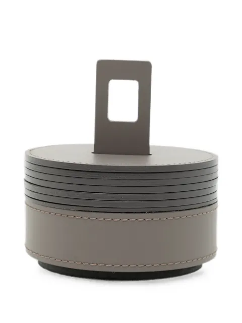 RUDI nautilus coaster holder round x12 coasters Grey TCR5153T17
