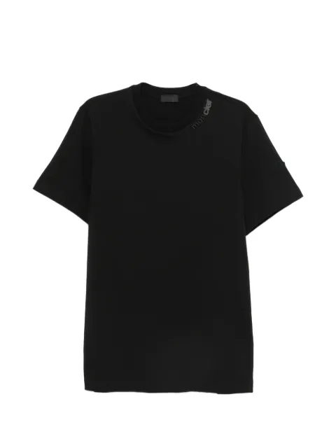 Moncler logo-embroidered T-shirt Black L20918C0000689AUG