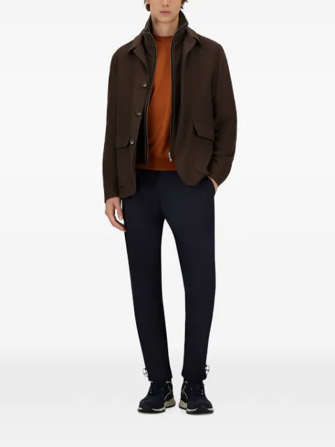 Herno padded single-breasted blazer Brown GA00023UR380878800