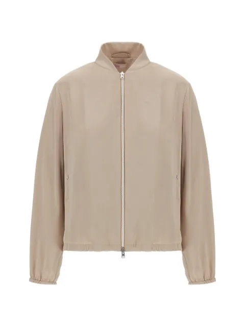 Herno zip-fastening bomber jacket Neutrals GT00001DR12912