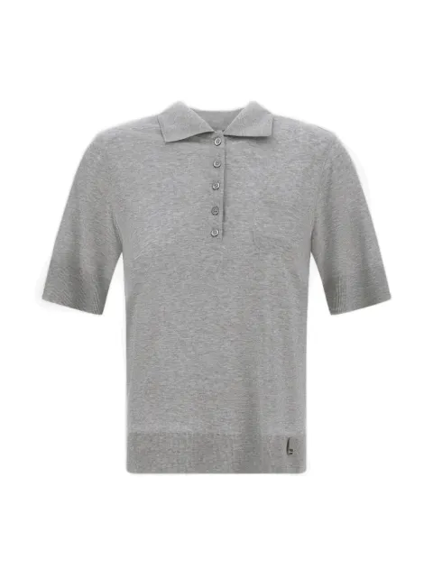 Herno knit polo shirt Grey JPL0004DR52147