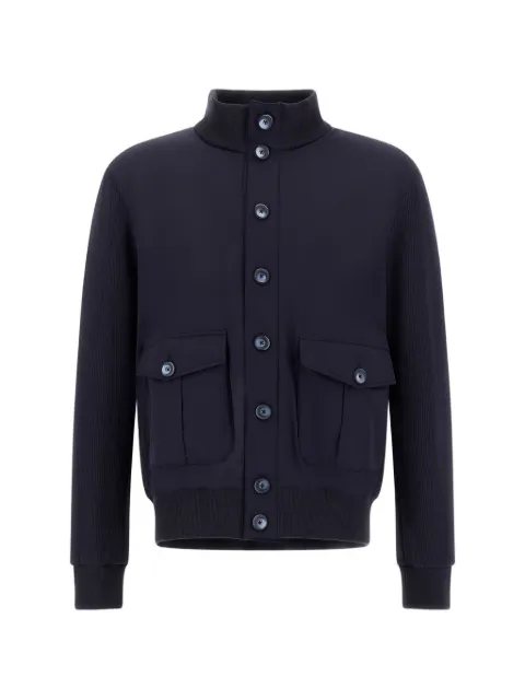 Herno button-fastening padded jacket Blue JC00026UR56020