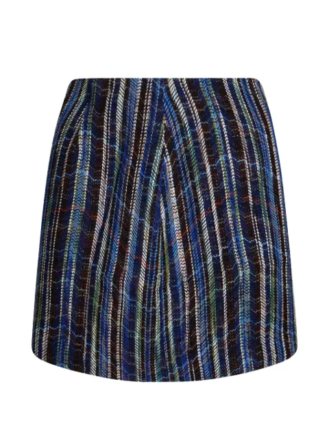 Missoni striped knitted mini skirt Blue DS26WH09BC006F