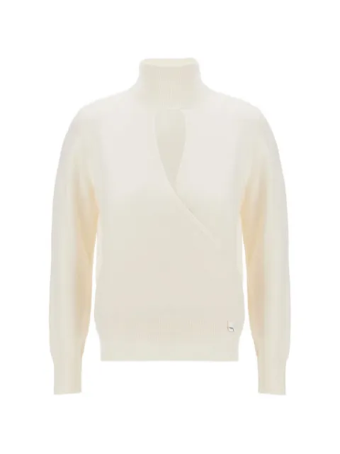 Herno Resort wrap-effect sweater Neutrals ML00020DR70103