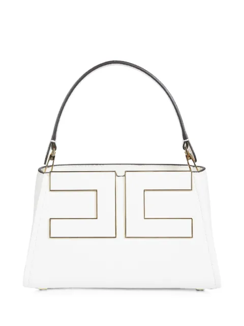 Elisabetta Franchi logo-plaque tote bag White BS07A66E3