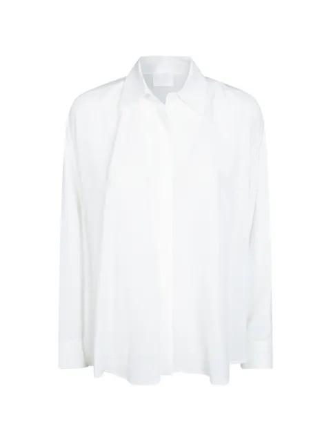 DONDUP oversized crepe de chine shirt White DC515SF0107MXXX