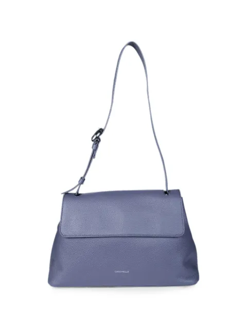 Coccinelle Fern leather shoulder bag Grey E1VGF120101
