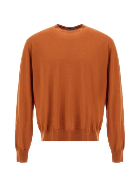 Herno Resort ribbed-trim sweater Orange MG00043UR700258160