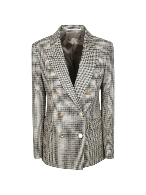 Tagliatore houndstooth double-breasted blazer Neutrals JPARIGI10B34037ET95