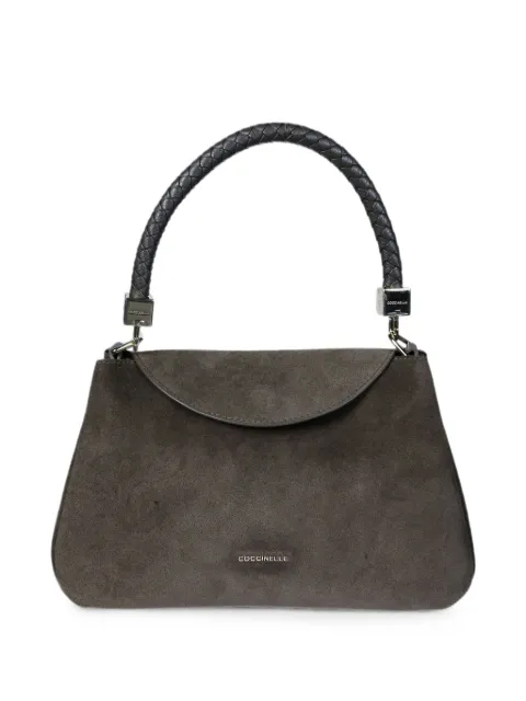 Coccinelle Tiggy suede shoulder bag Grey E1VCL180201
