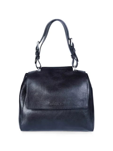 Orciani Sveva S grained leather shoulder bag Black B01999LGN