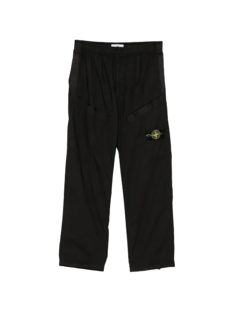 Stone Island Compass-patch cargo pants Black L2S153100006S0003