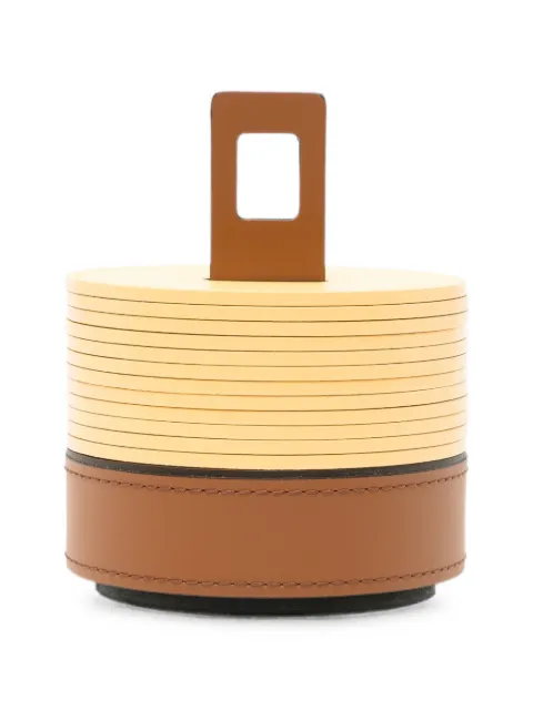 RUDI nautilus coaster holder round x12 coasters Yellow TCR5151BICT24T33