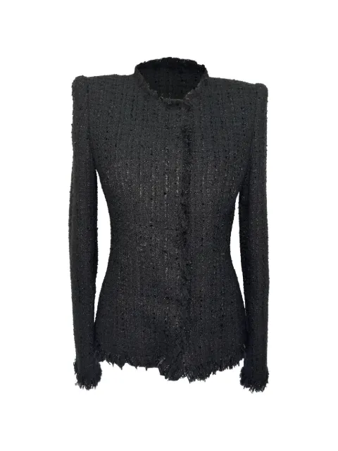 Alexander McQueen Pre-Owned 2010s tweed jacket Black RFCPUGBCL757234W