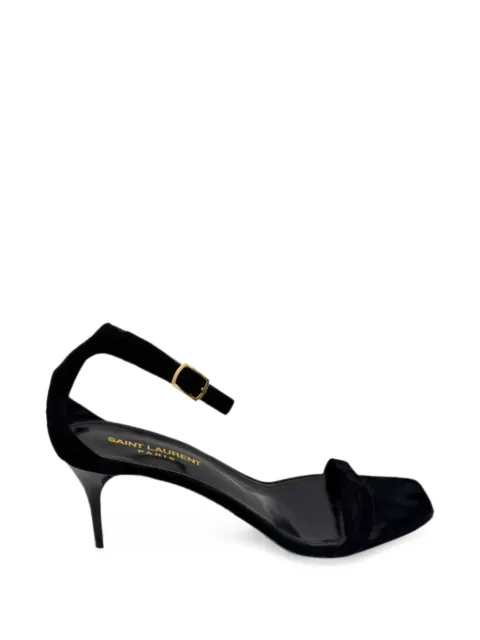 Saint Laurent Pre-Owned Lexi ankle strap sandals Black RFCPUGBSH757321W