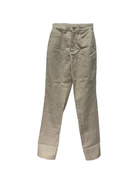 Nanushka button-fastening straight-leg trousers Neutrals RFCPUGBCL756393W