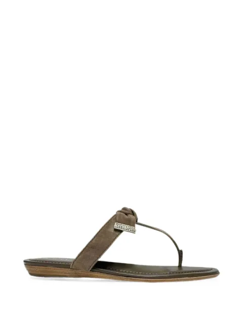 Tod's Vintage bow-detail sandals Brown RFCPUGBSH757327W