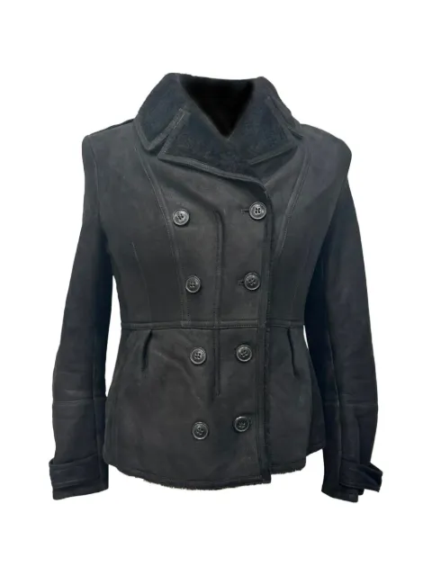 Burberry Pre-Owned Chedleigh double-breasted jacket Black HNPUGBCL755189M