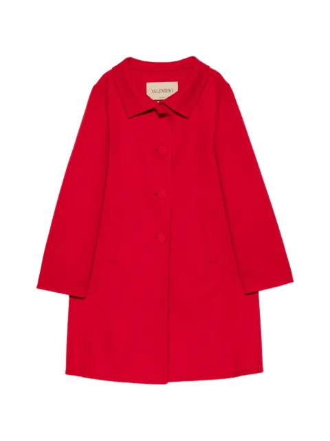 Valentino Garavani button-up coat Red BCA8D56JA