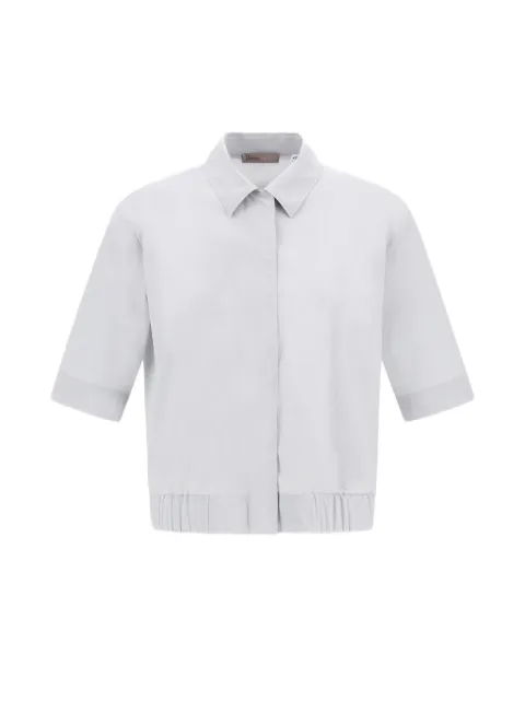 Herno Resort elasticated-hem shirt Grey CM00013DR12917S