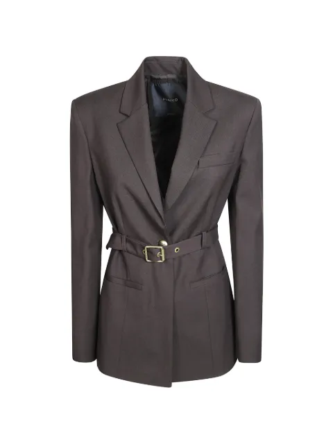 PINKO belted jacket Brown 107864A3MS