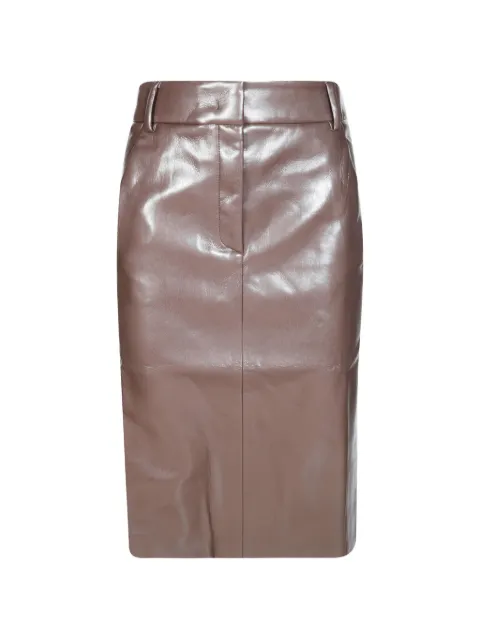 THE ANDAMANE New Xania pencil midi skirt Brown T200374B