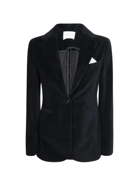 Circolo 1901 velvet single-breasted jacket Black FD4060