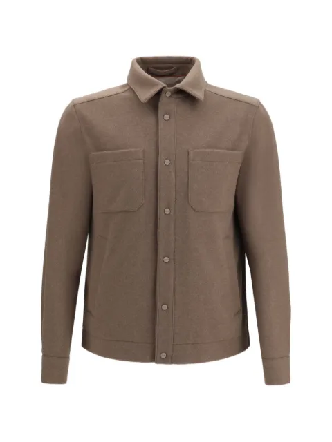 Herno chest-pockets press-stud jacket Brown GI00115UR12907