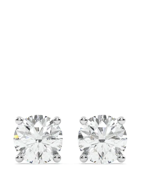 Diamond Essentials laboratory-grown diamond solitaire earrings Silver LGERSTRD300BSFAA14W
