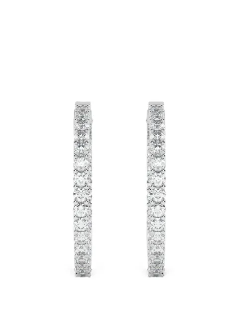 Diamond Essentials laboratory-grown diamond earrings Silver LGERHPORD41633CT14W