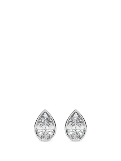 Diamond Essentials diamond bezel-set earrings Silver LGERFAPS4501050BZ14W